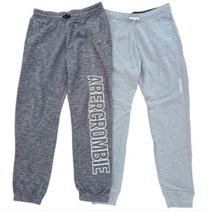 Set Of 2 Like New Abercrombie & Fitch Kids Gray Joggers